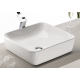 Επικαθήμενος Νιπτήρας Πορσελάνης 46x46cm Cerastyle One 076000 Λευκό Επικαθήμενος Νιπτήρας Πορσελάνης 46x46cm Cerastyle One 076000 Λευκό